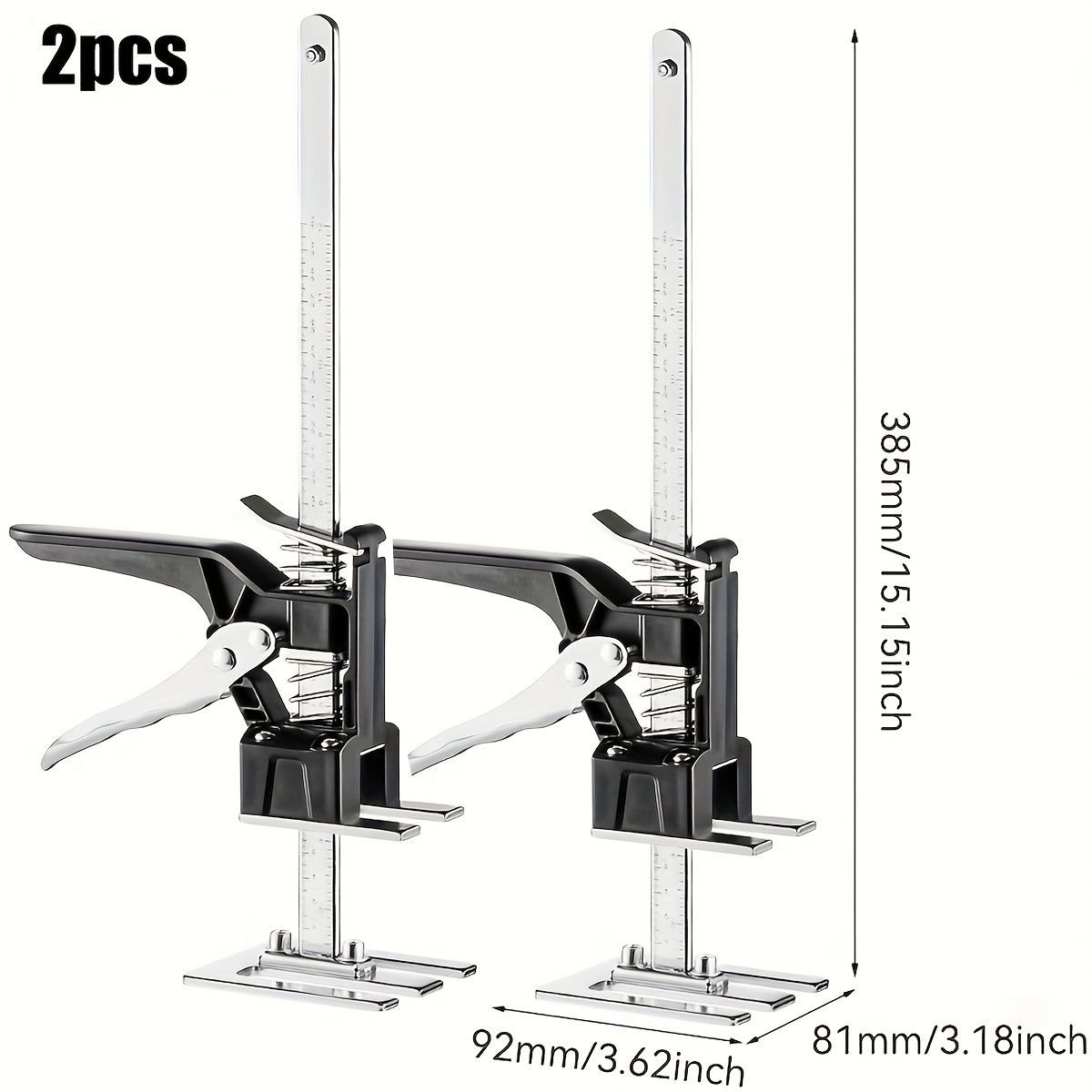 Labor Saving Arm - Hand Lifting Jack Tool, 2 Pcs Aluminum Alloy Drywall  Lifts with Scale, Up to 880LB/400KG Multifunctional Height Adjustment  Lifting Device for Tile Door Furniture Cabinet Board 