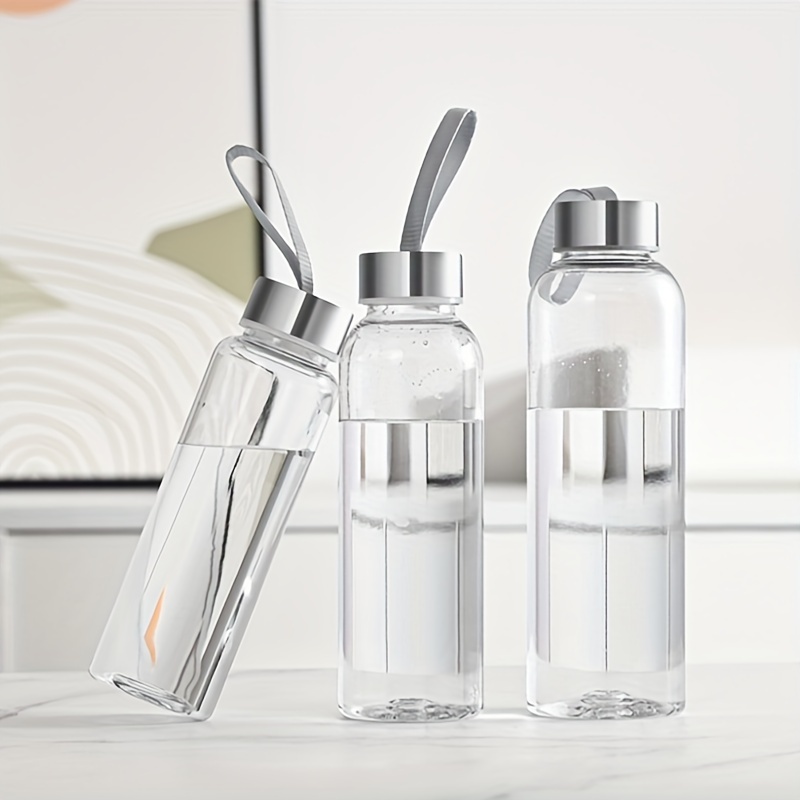 Clear Glass Bottles With Lids Reusable Bpa Free Wide Mouth - Temu