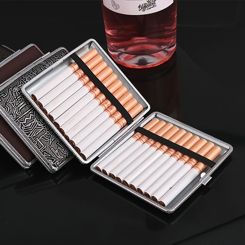 emeco Aufbewahrungsbox 2x Zigarettenetui Zigarettendose für 20 Zigaretten  Etui Zigarettenbox