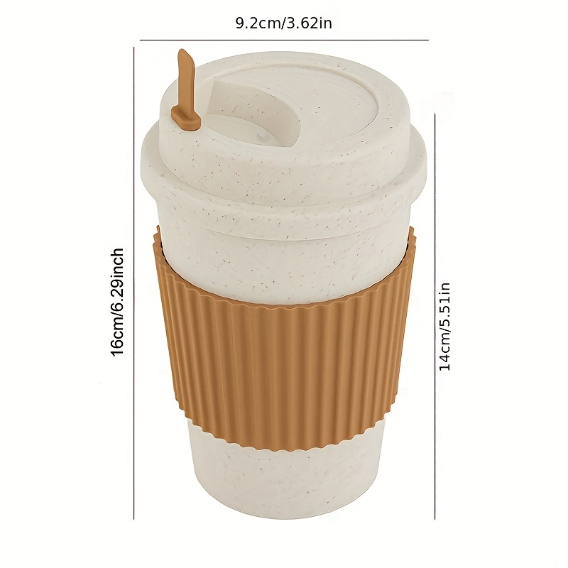 wheat straw plastic coffee cups travel