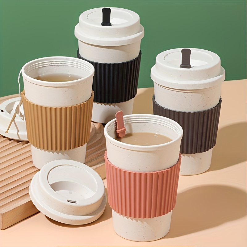 Japanese coffee cup, lovers' Cup, wheat straw portable cup, take away  coffee cup