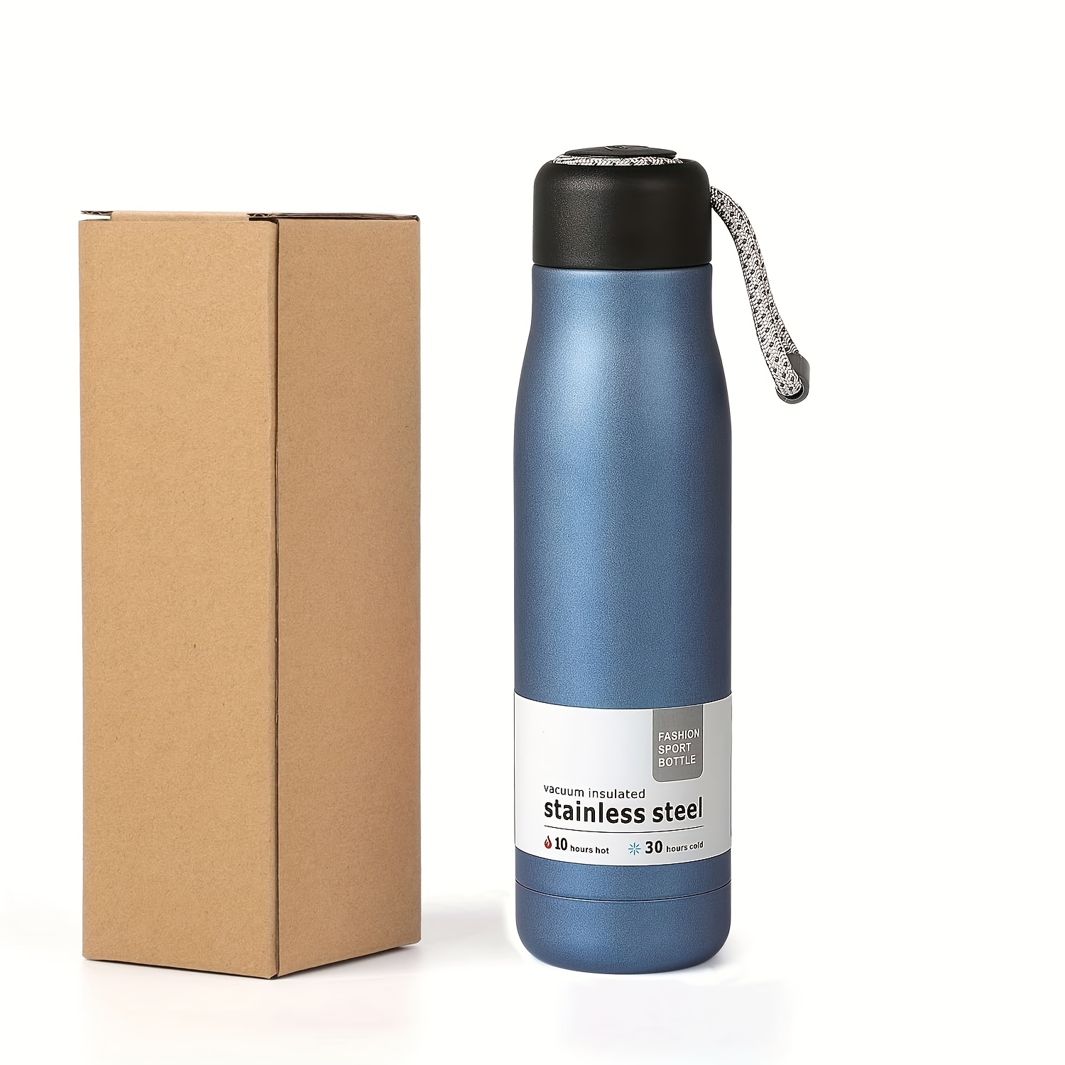 Insulated Sports Water Bottle With Lid Stainless Steel - Temu