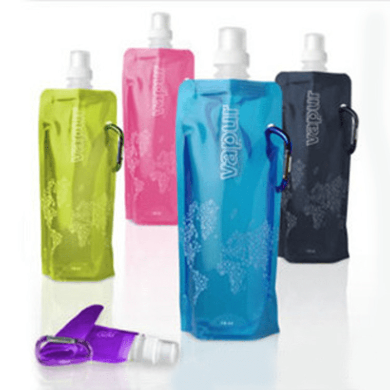 Foldable Soft Water Bottle Water Bag - Temu