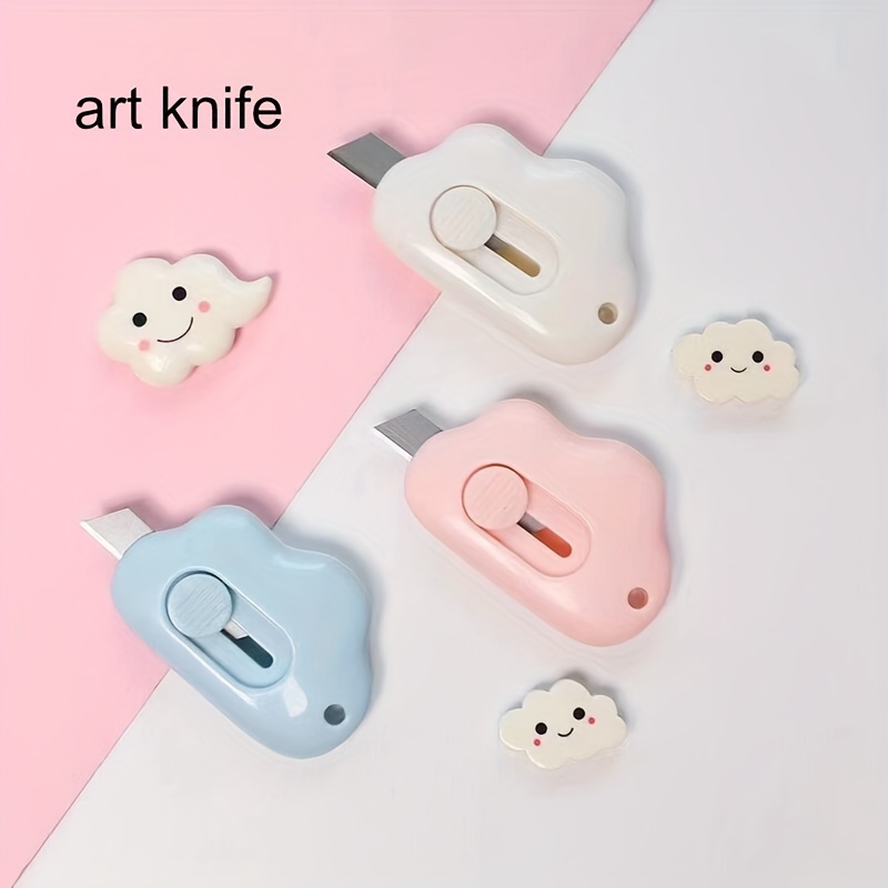 Cute Cloud Shape Mini Portable Utility Knife Assorted Varieties Box Cutter  Retractable Paper Cutter