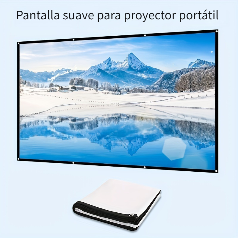 Pantalla de proyección portátil, Pantalla proyector de piso, 163 x