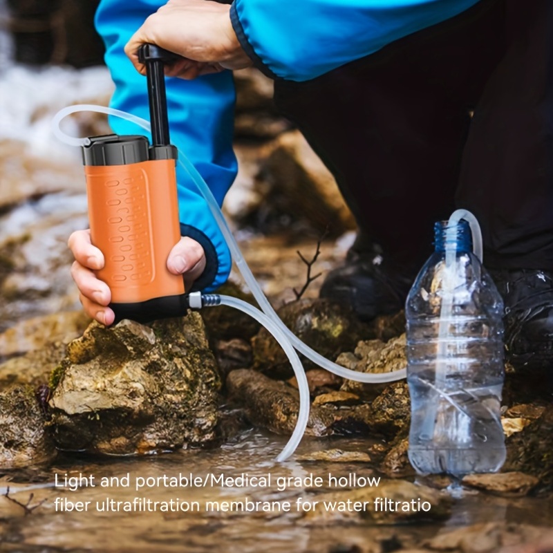 Purificar el agua en el camping, planta de tratamiento de agua, agua potable