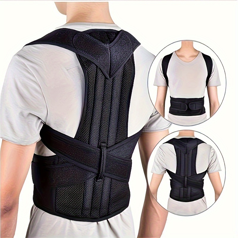 Back Brace Posture Corrector for Women and Men Lower and Upper Back Pain  Relief Hunchback and Scoliosis Straightener with 2 Removable Metal Splints  Support Adjustable Straps Belt Waist Trainer for Spine Lumbar