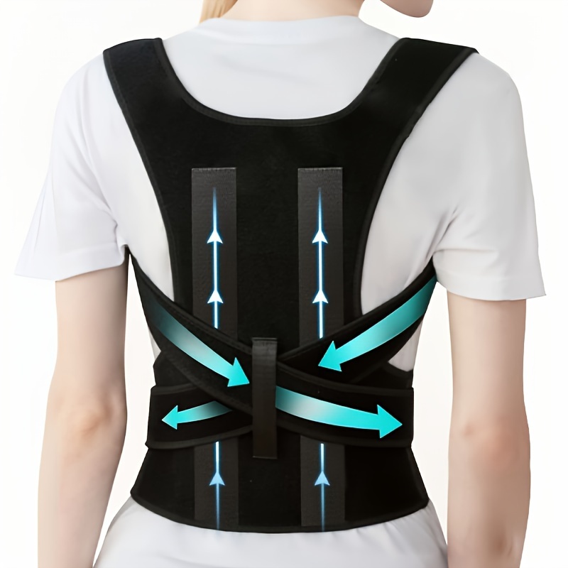 Posture Corrector Belt Adjustable Spine Support Postural Band Humpback  Correction Belt Shoulder and Back Breathable Comfortable Straighten Back