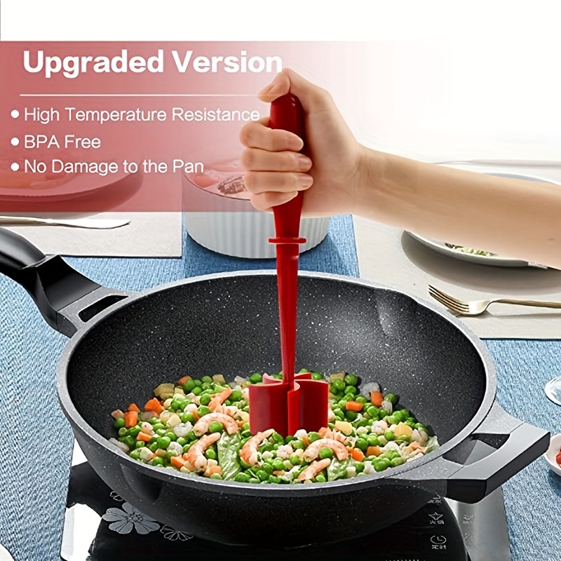 Meat Chopper, Cooking Grinder, Heat Resistant Hamburger Chopper & Ground  Beef Chopper, Non Stick Mix Chopper For Meat, Mashed Potato, Baking And  Cooking, Kitchen Gadgets - Temu