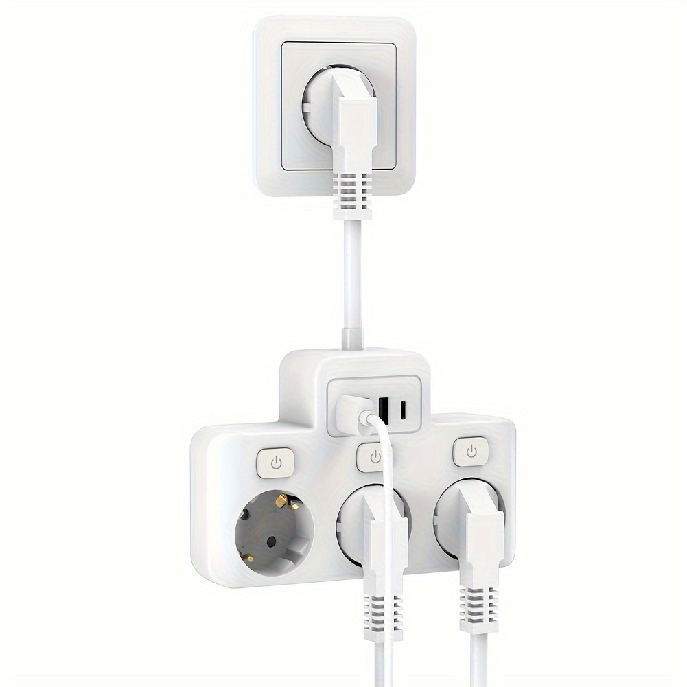 Adaptateur CPL domestique pour ordinateur mural Téléphone Prise de courant  domestique dissimulé