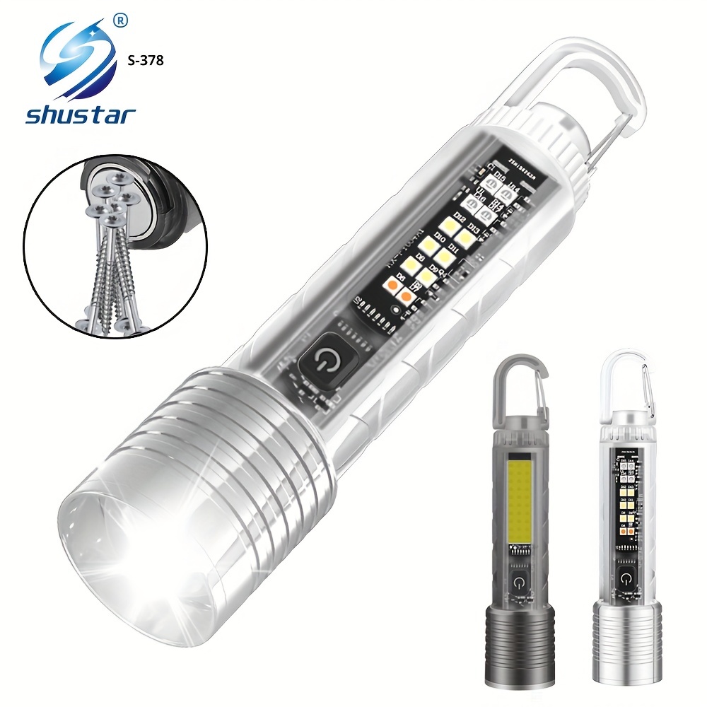 Powerful Xhp99 Led Flashlight Long Shot 18650 Torch With - Temu