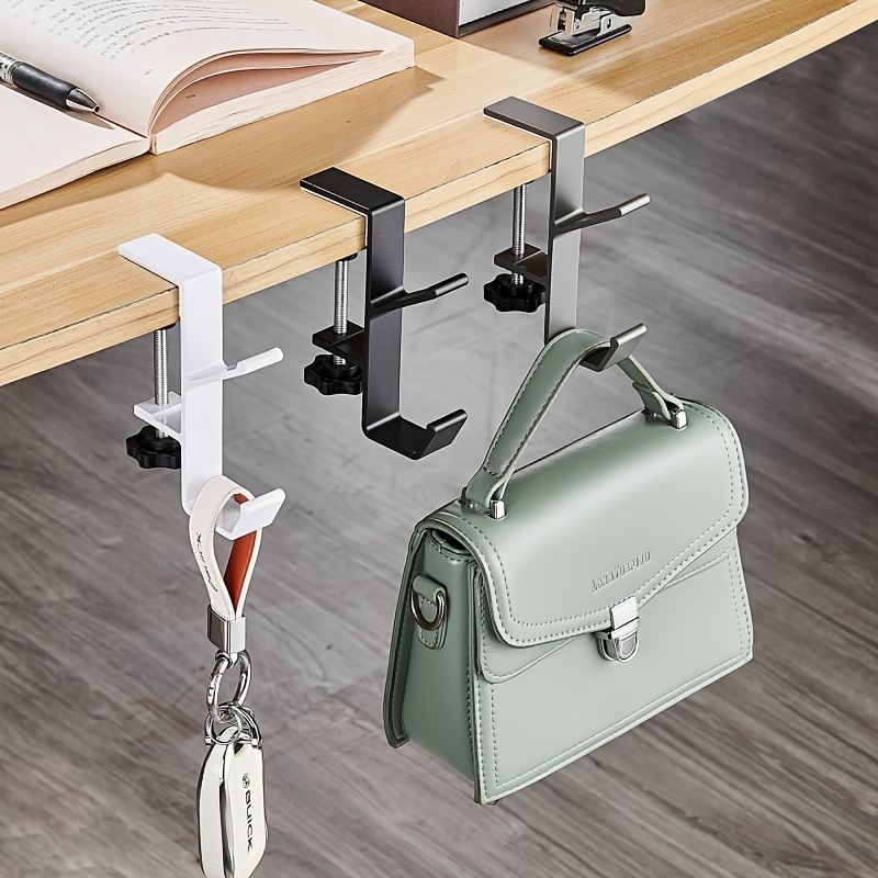 Table Side Bag Hook Student Desk Side Bag Hook Punch free - Temu