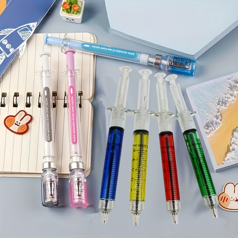 Syringe Pens Retractable Fun Nurse Pens Novelty Multi Colors - Temu