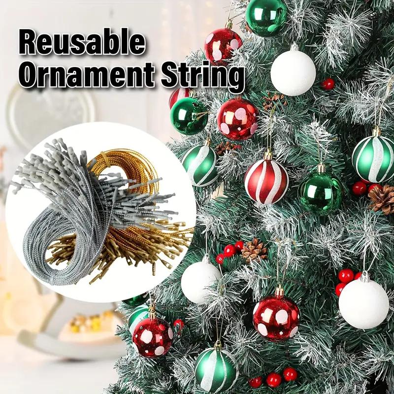 40pcs Christmas Ball Ornament Hooks Gold Silver Metal Wire Swirl S-Shaped  Hangers Hooks for New Year Party Xmas Tree Ornaments Wreath Hanging  Decorations 