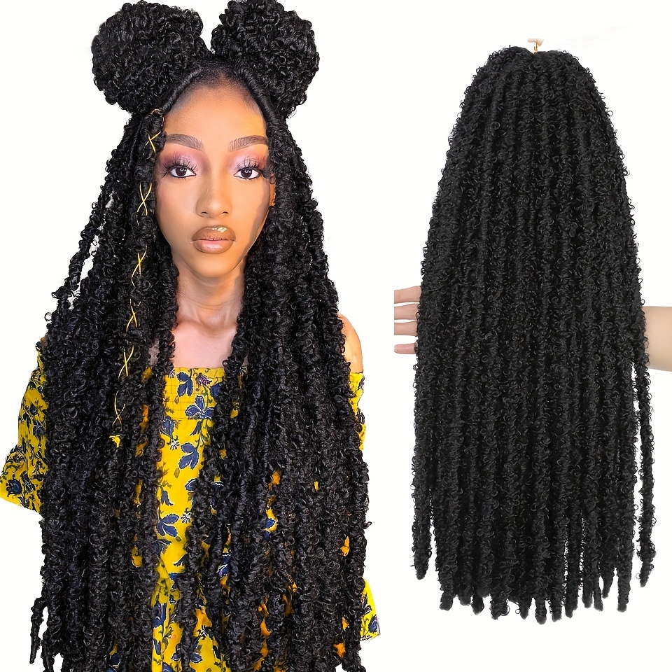 Leeven 7 Packs Passion Twist Braiding Hair for Butterfly Locs Natural Black  Water Wave Crochet Passion Twist Hair for Women 30 Inch Super Long Bohemian  Braids Synthetic Crochet Hair 1B# 30 Inch (
