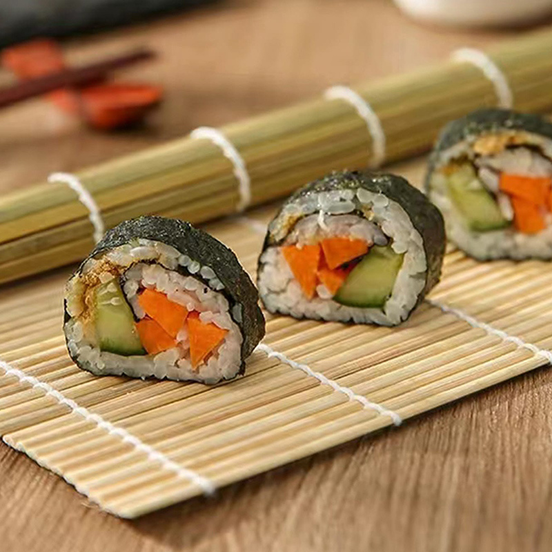 Large Bamboo Curtain Sushi Mat Bamboo Sushi Rolling Mat kimbap Roller DIY  Sushi Rice Ball Tool Pastry Roller Bamboo Mat Sushi Maker