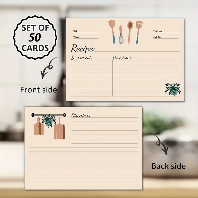 Recipe Book: 120 Blank Recipe Journal, Recipe Keeper For Everyone