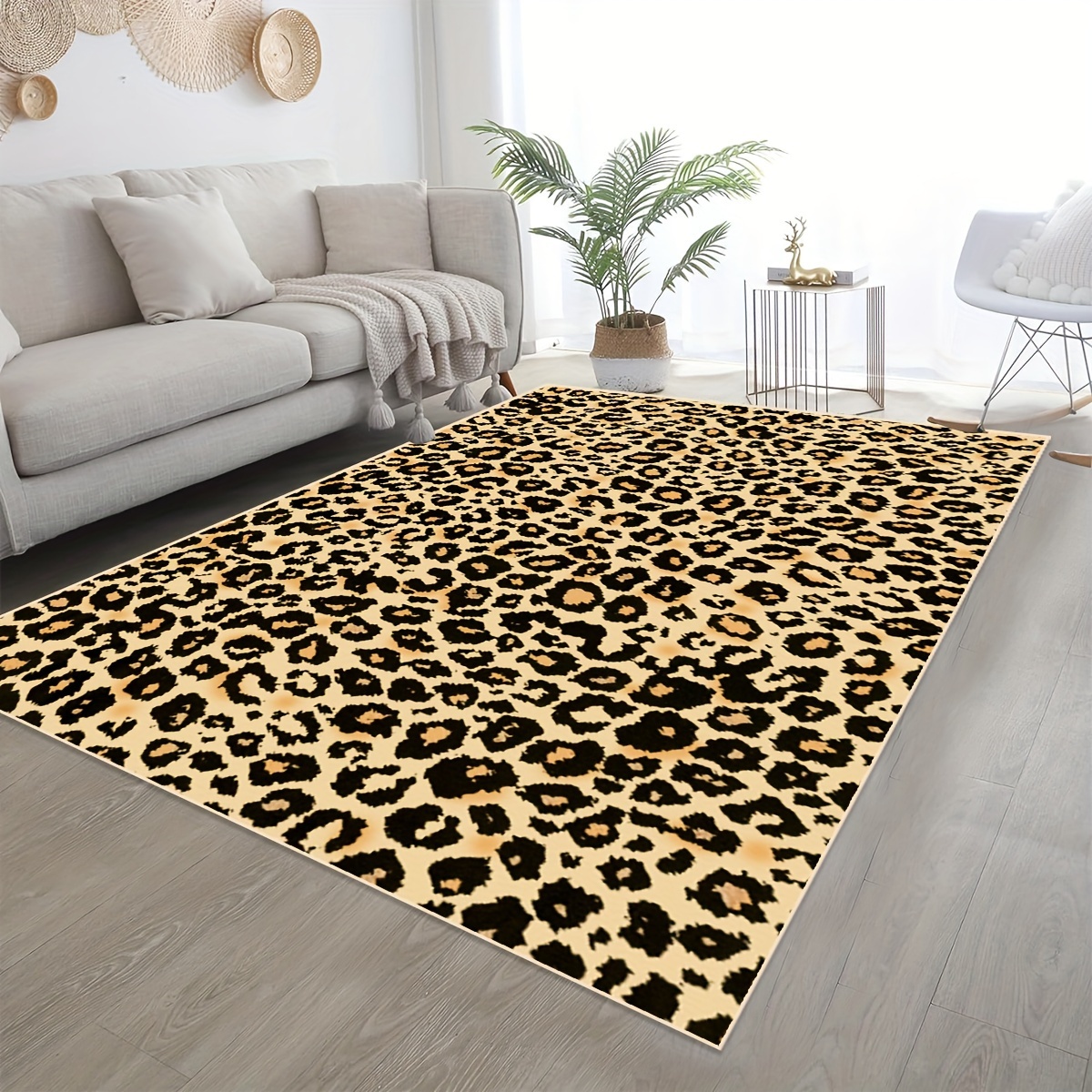 Leopard Bedroom Indoor Mat Non slip Graphic Bedroom Carpets - Temu Japan