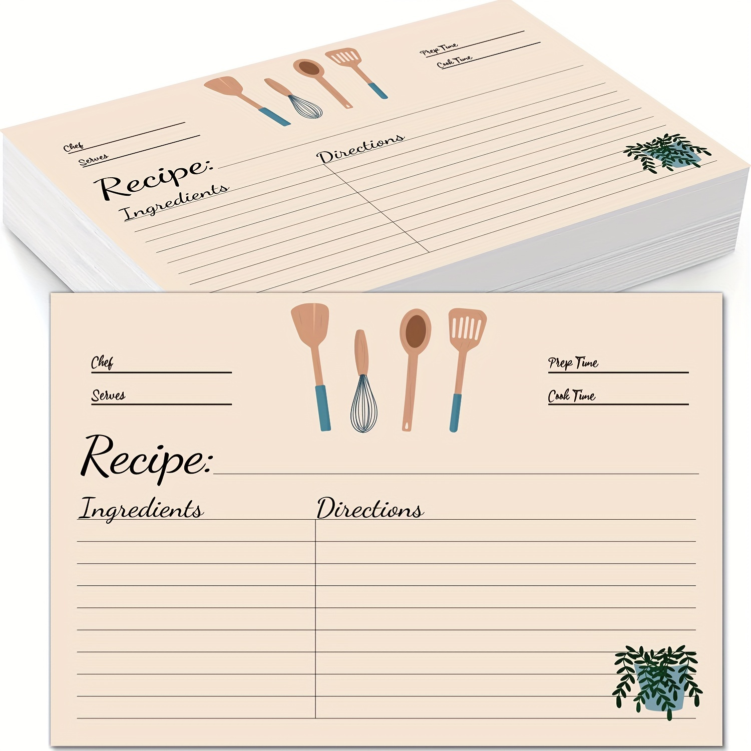Recipes Notebook: Personal Cookbook To Write In Perfect For Girl Design With  Cooking Delicious Food Sketch On The Squared Background (Paperback)