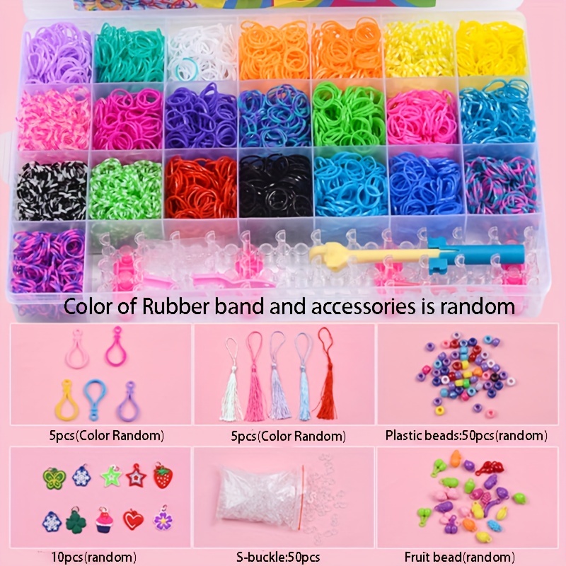 Buy Loom Rubber Band Bracelet kit for Girls, Boys - 1500 + DIY Colored  Rubber Bands, Skin-Friendly - Birthday, Friendship Gift for Anyone. Online  at desertcartUAE