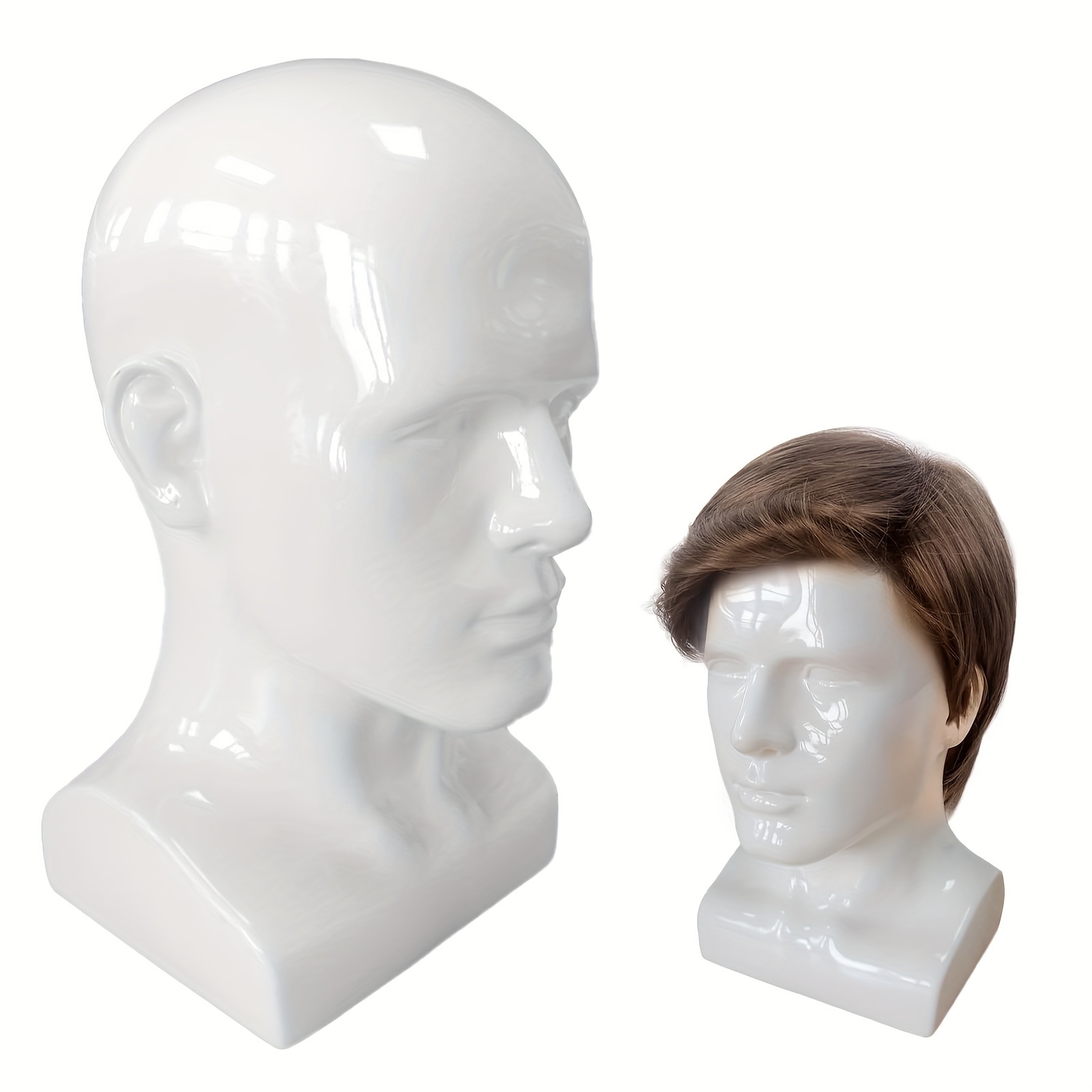 1pc Bald Mannequin Heads Practical Head Models Durable Art Mannequin Heads  