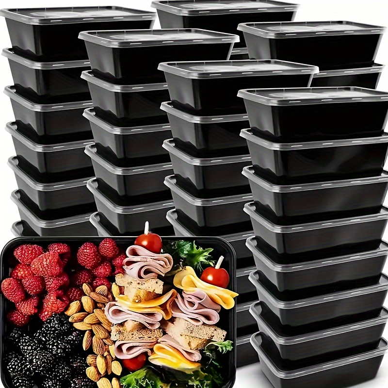 Premium SMALL meal prep containers - 25 Pack of 12OZ Mini Food Storage  Bento Box - Reusable BPA Free Microwave and Freezer Safe Portion Control  Trays