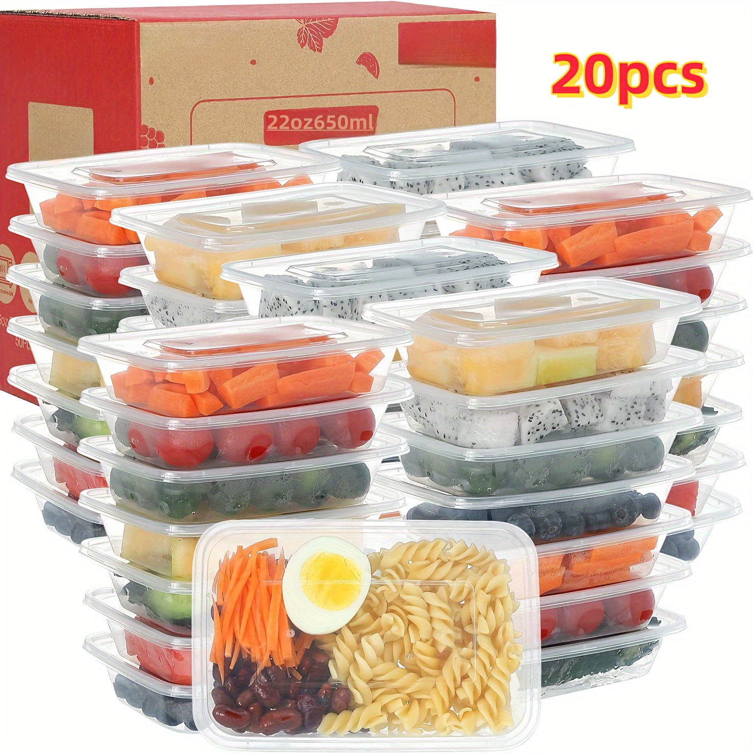 310ml Economic Lid Glass Food Storage Box for Lunch, Microwave