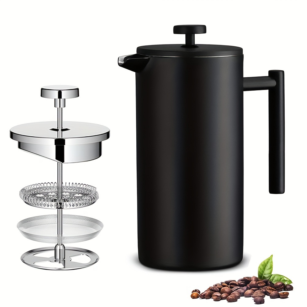 FinalPress Coffee and Tea Maker - Press the Plunger to Brew Anywhere - 304  Stainless Steel: Home & Kitchen 