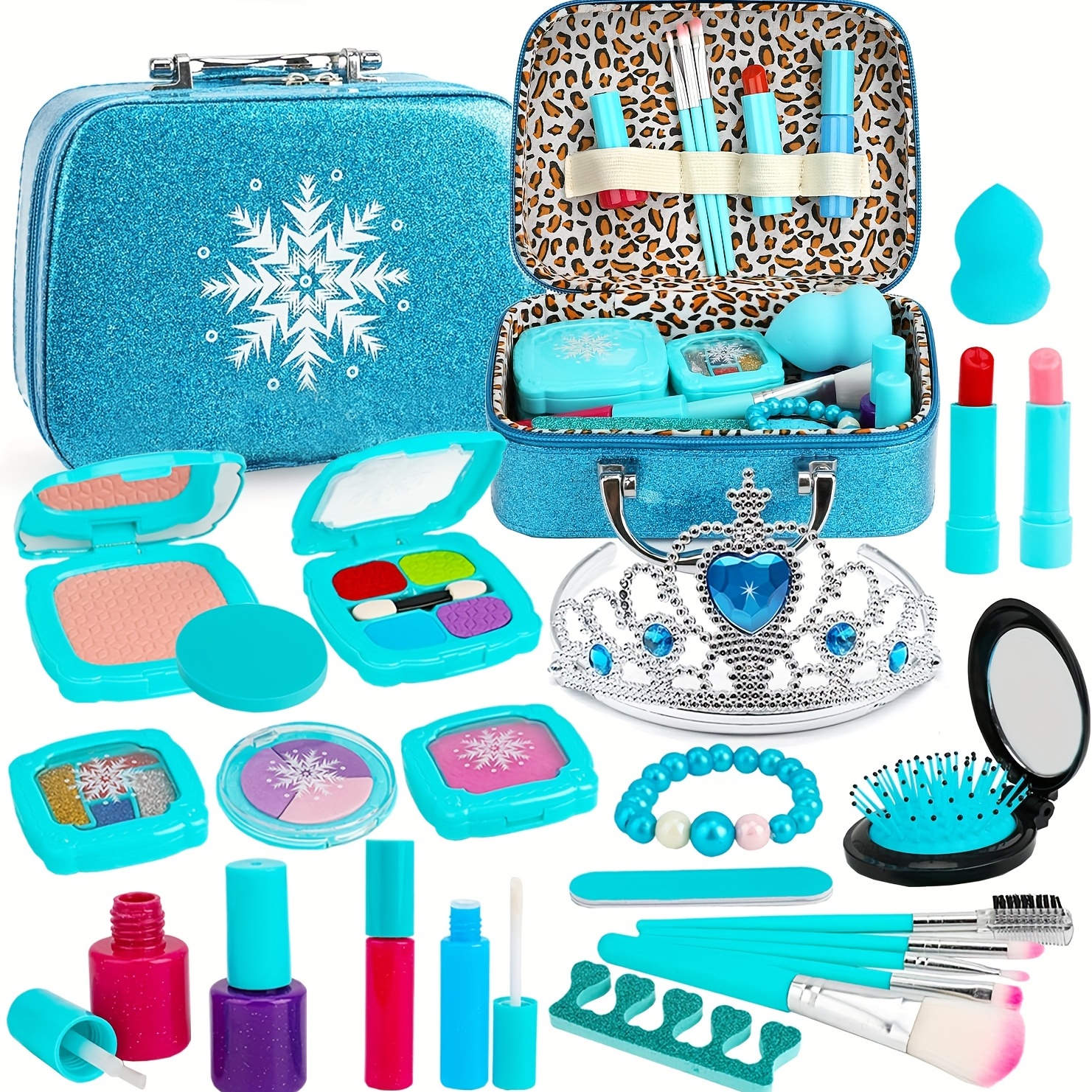 Kids Washable Makeup Girls Toys - Girls Makeup Kit for Kids Make up Set  Real Mak