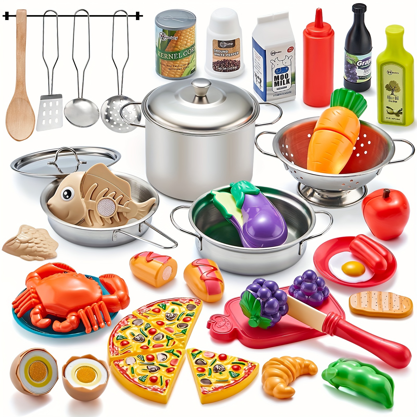 38Pcs Miniature Food, Fun Kitchen Mini Food Toys to Child Cosplay,  Including Fast Food Sets of Food and Drink, Suitable for Dollhouses and  Kitchen