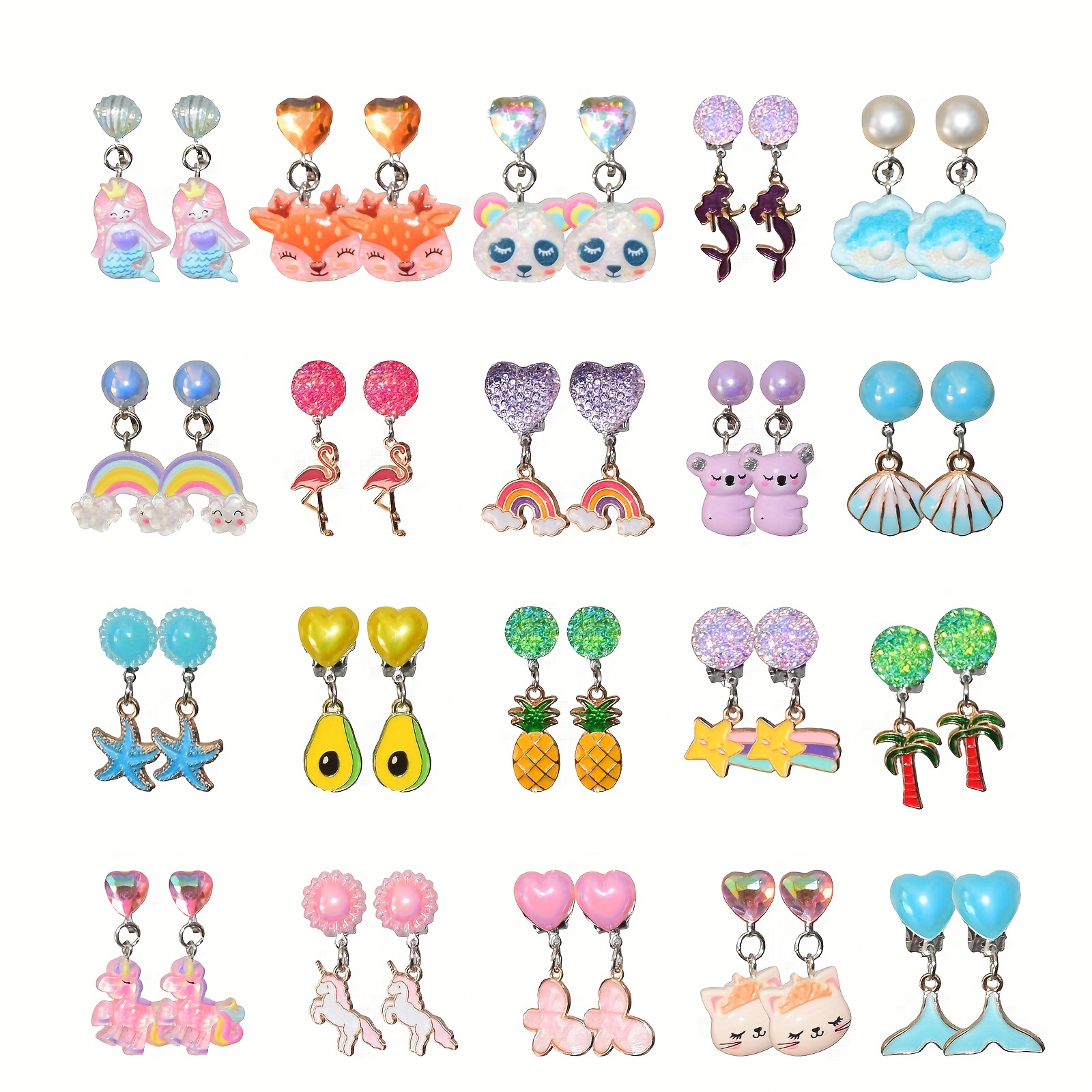 Rainbow Love Stick-on Earrings, Kids Sticker Earrings, Kids Jewelry for  Unpierced Ears, Kids Earrings 