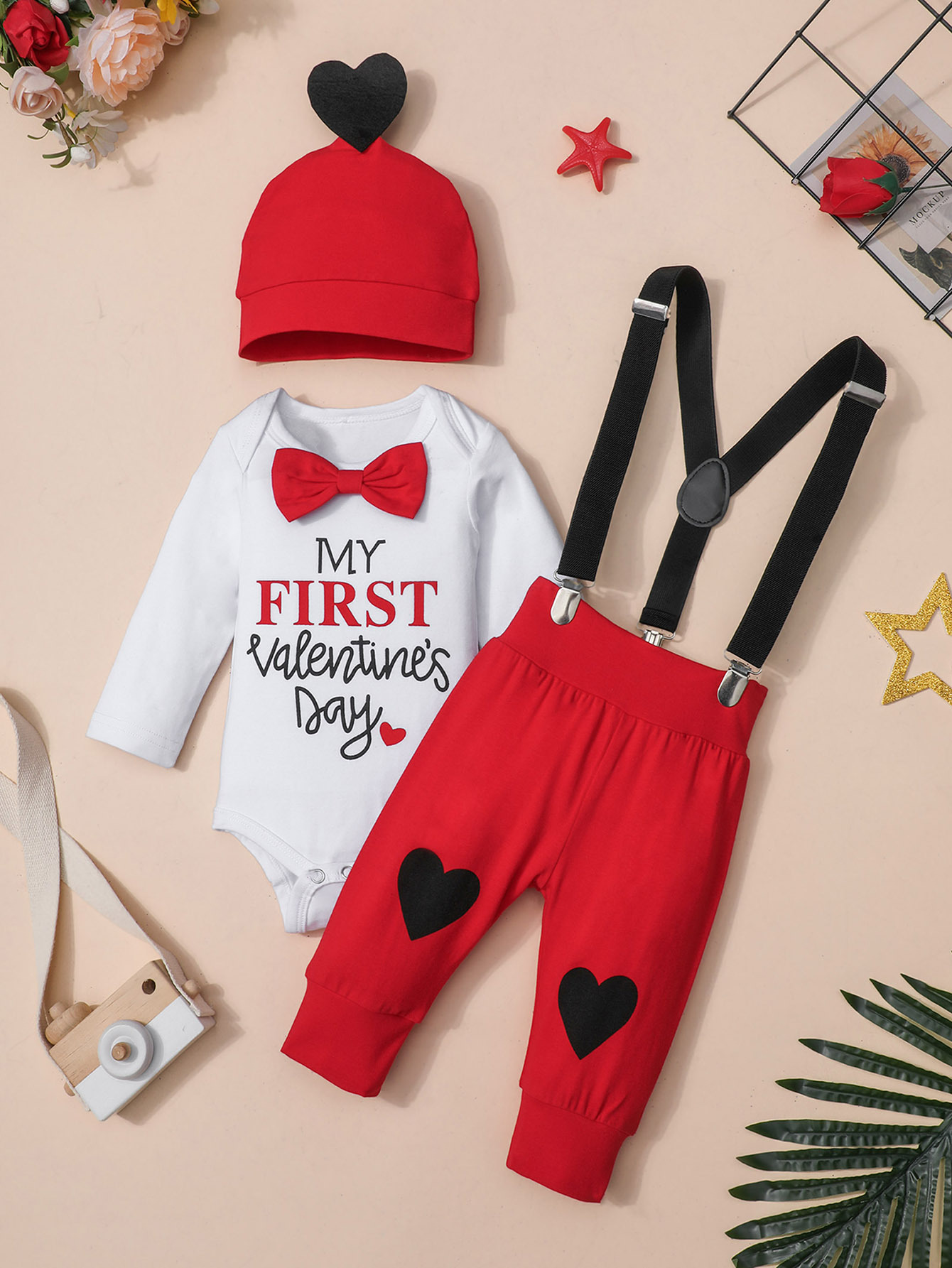 Baby Boy Valentine's Day Outfit - Heartbreaker Bowtie Outfit