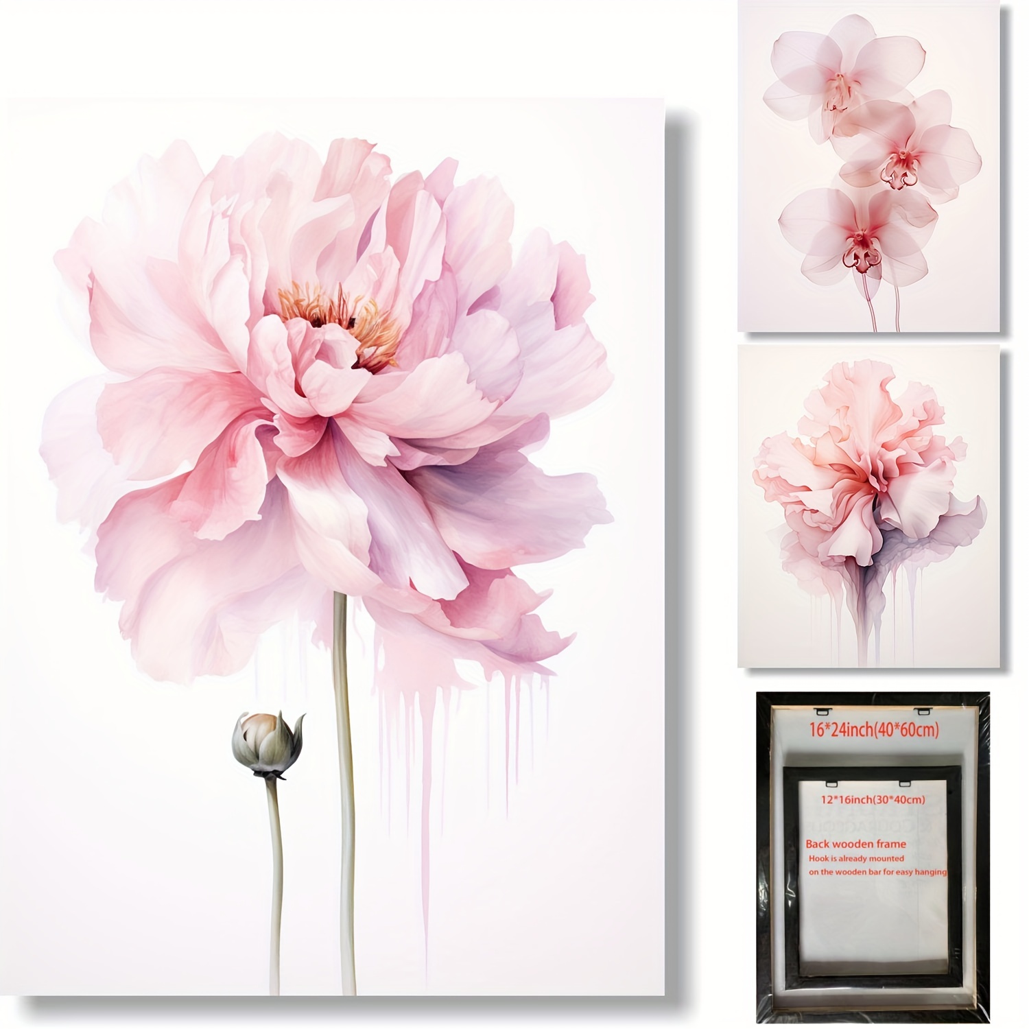 3d Art Postcards Poster Decorations With Flowers Plants - Temu