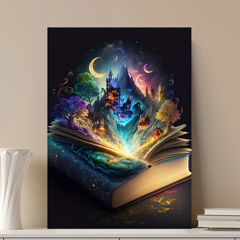 Canvas Poster Modern Art Magic World Castle Wall Art Print - Temu