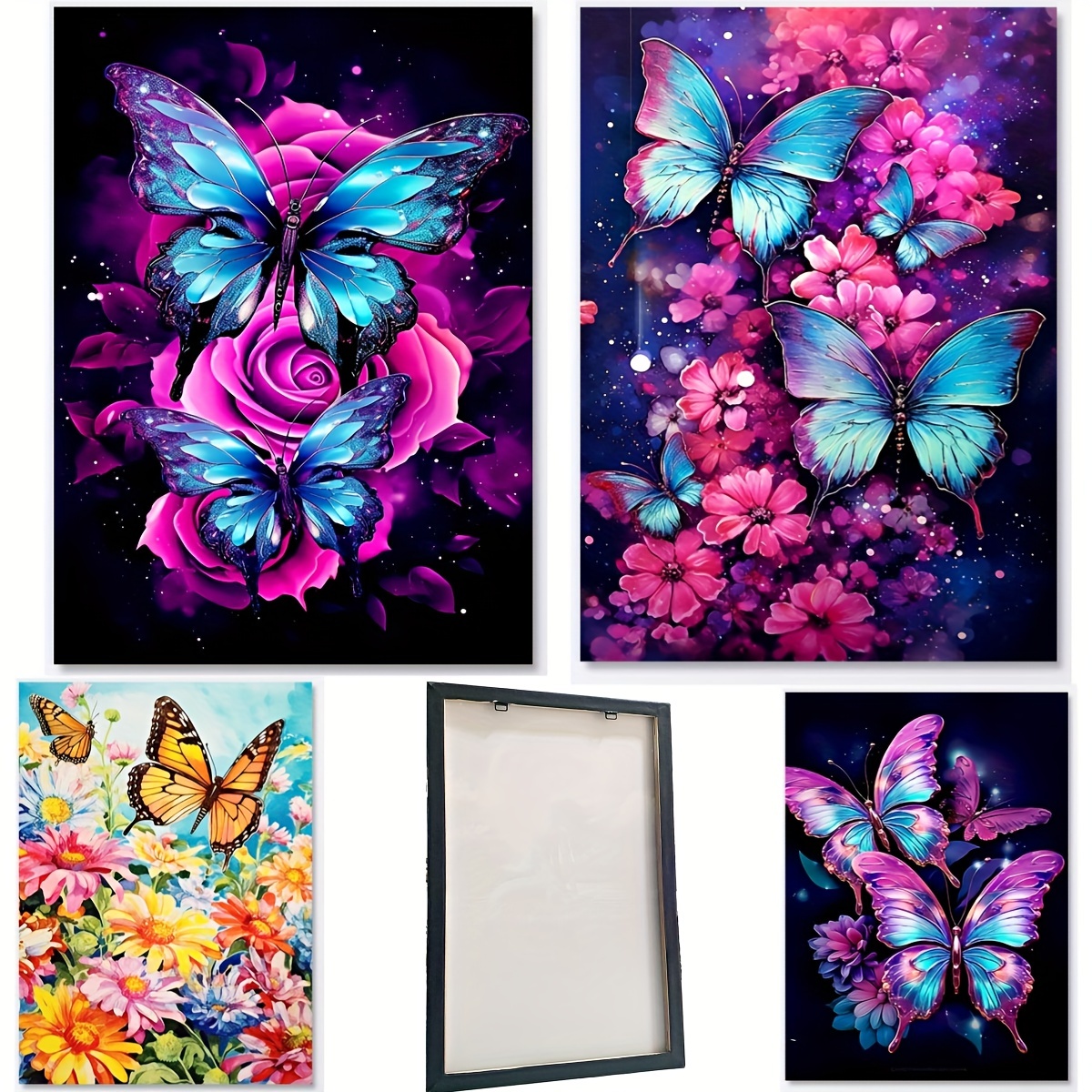 Split Butterfly Wall Art Set Teen Girl Room Decor - Temu