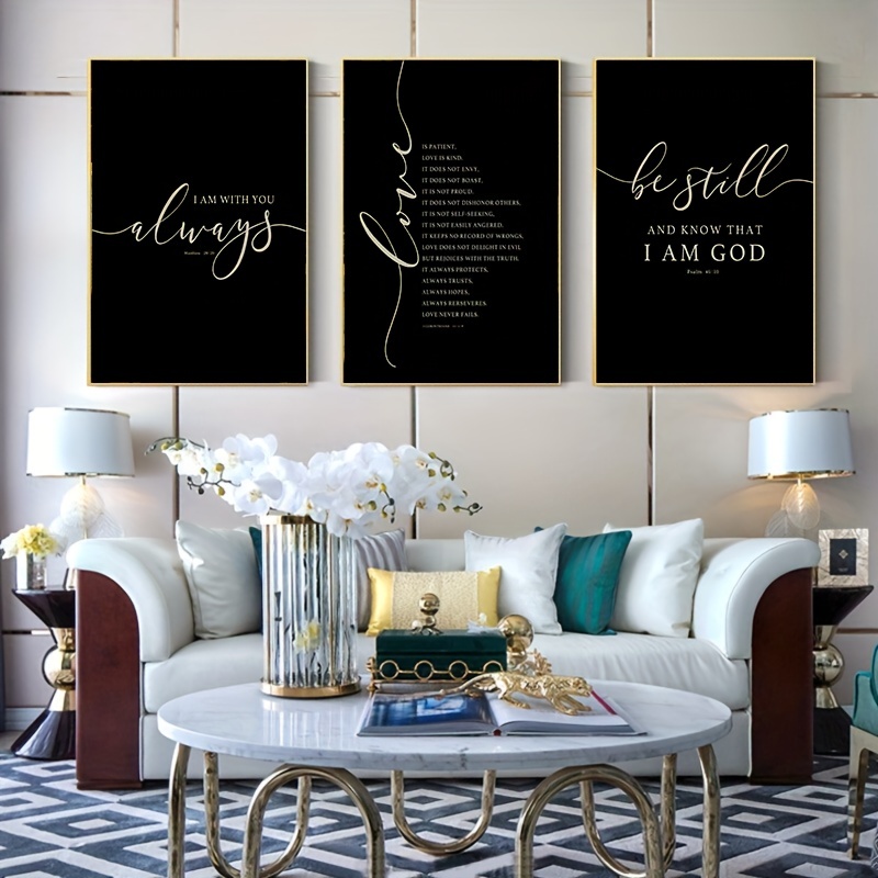 Stylish Room Decor Inspirational Wall Art Set For Women - Temu