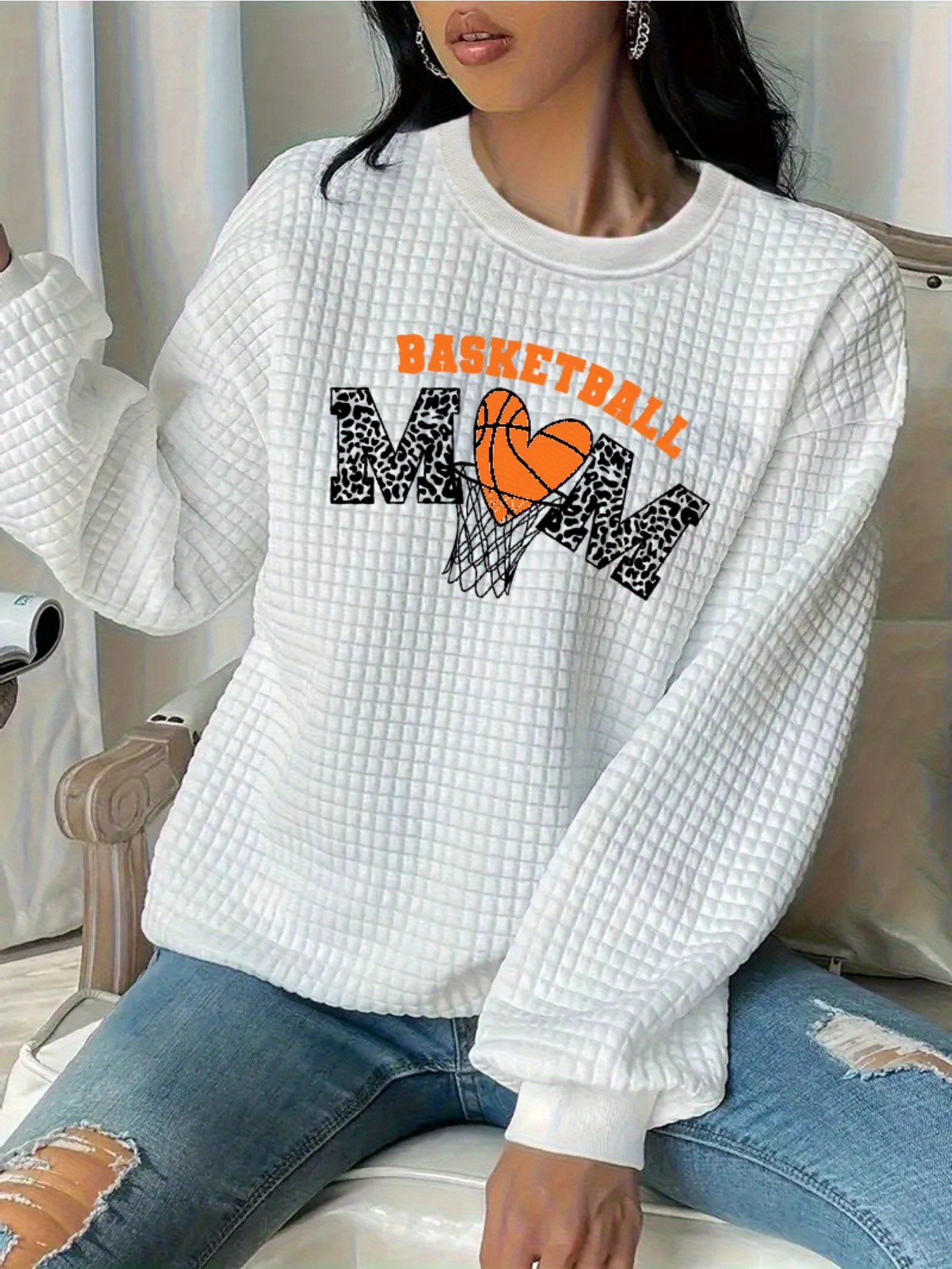 Basketball Mom Sweatshirt Temu