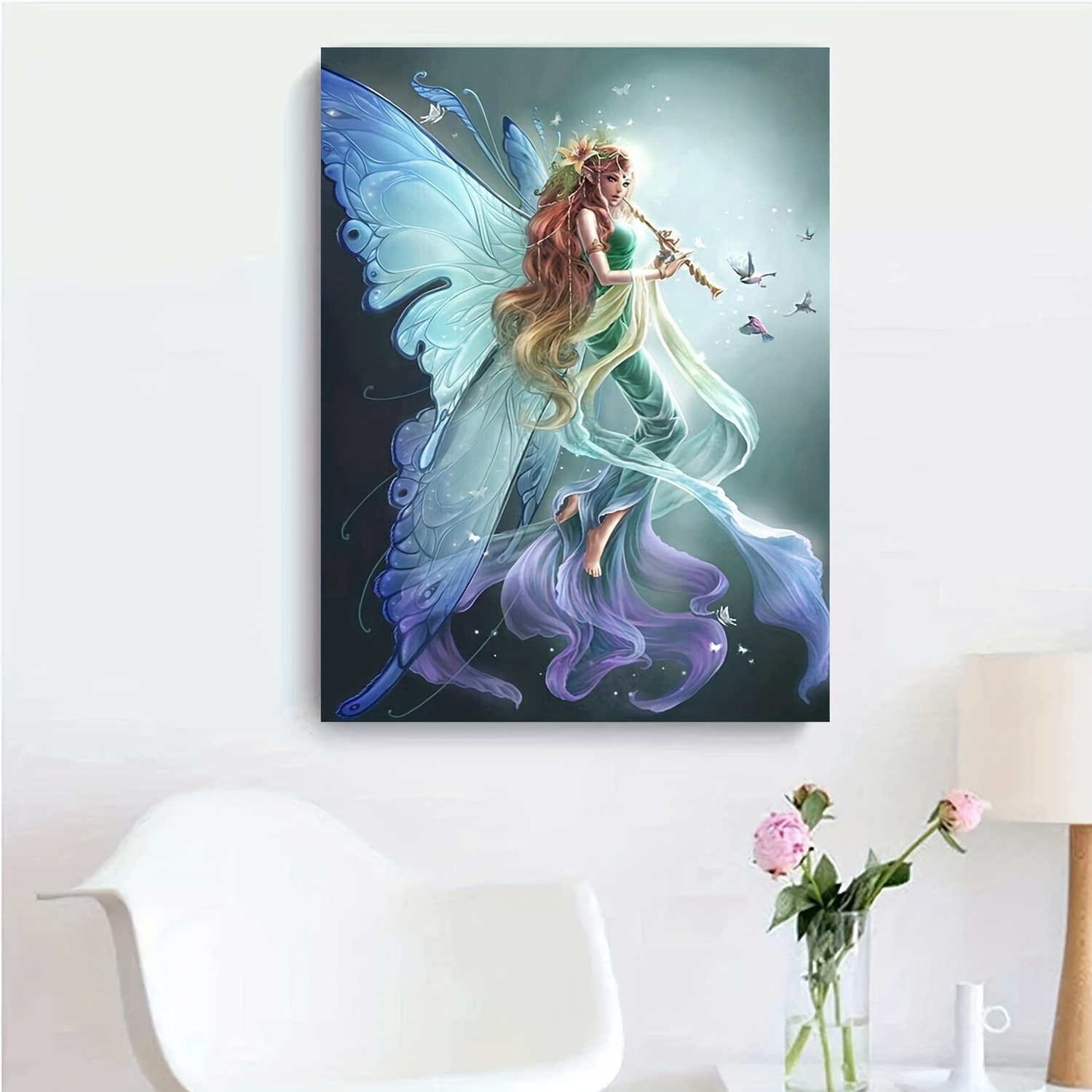 1pc Farfalla Little Girl Swing Artificial Diamond Painting - Temu