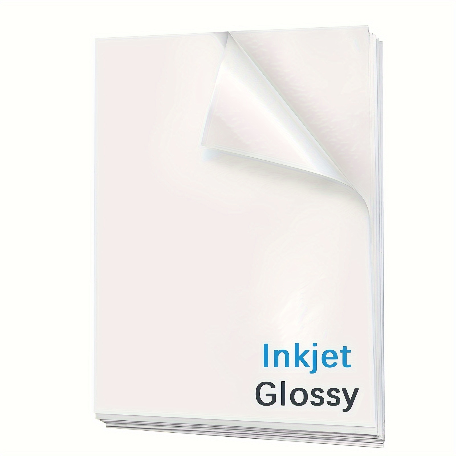 Glossy White Printable Magnet Paper 25 Sheets for Inkjet Printer Cutable  8.5x11