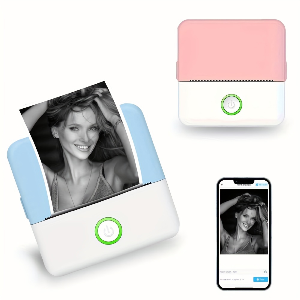 Acquista Mini stampante termica portatile Carta fotografica Stampante  termica tascabile 57 mm Stampa Stampanti Bluetooth Android IOS wireless