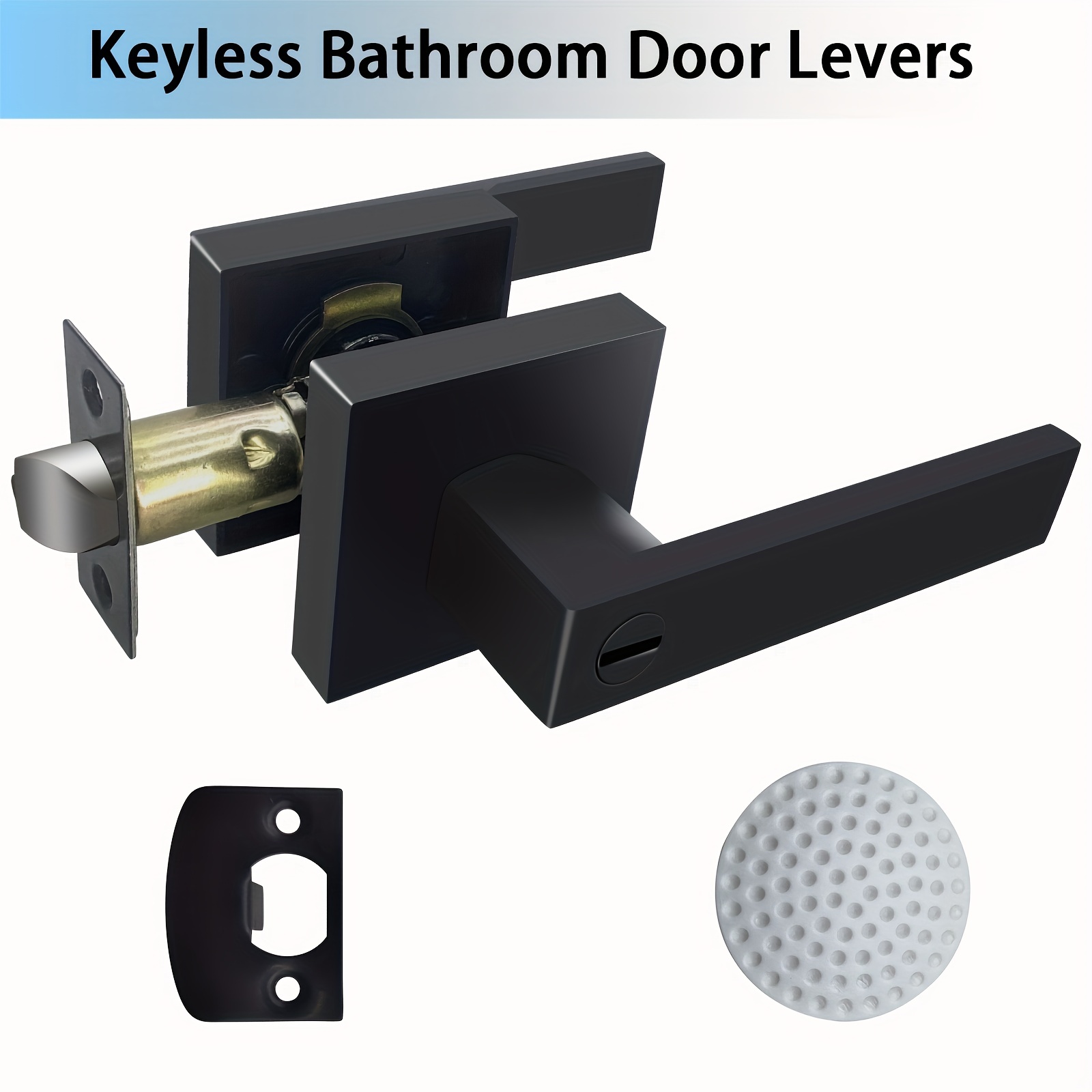 Simple Modern Door Handle Door Lock Stainless Steel - Temu