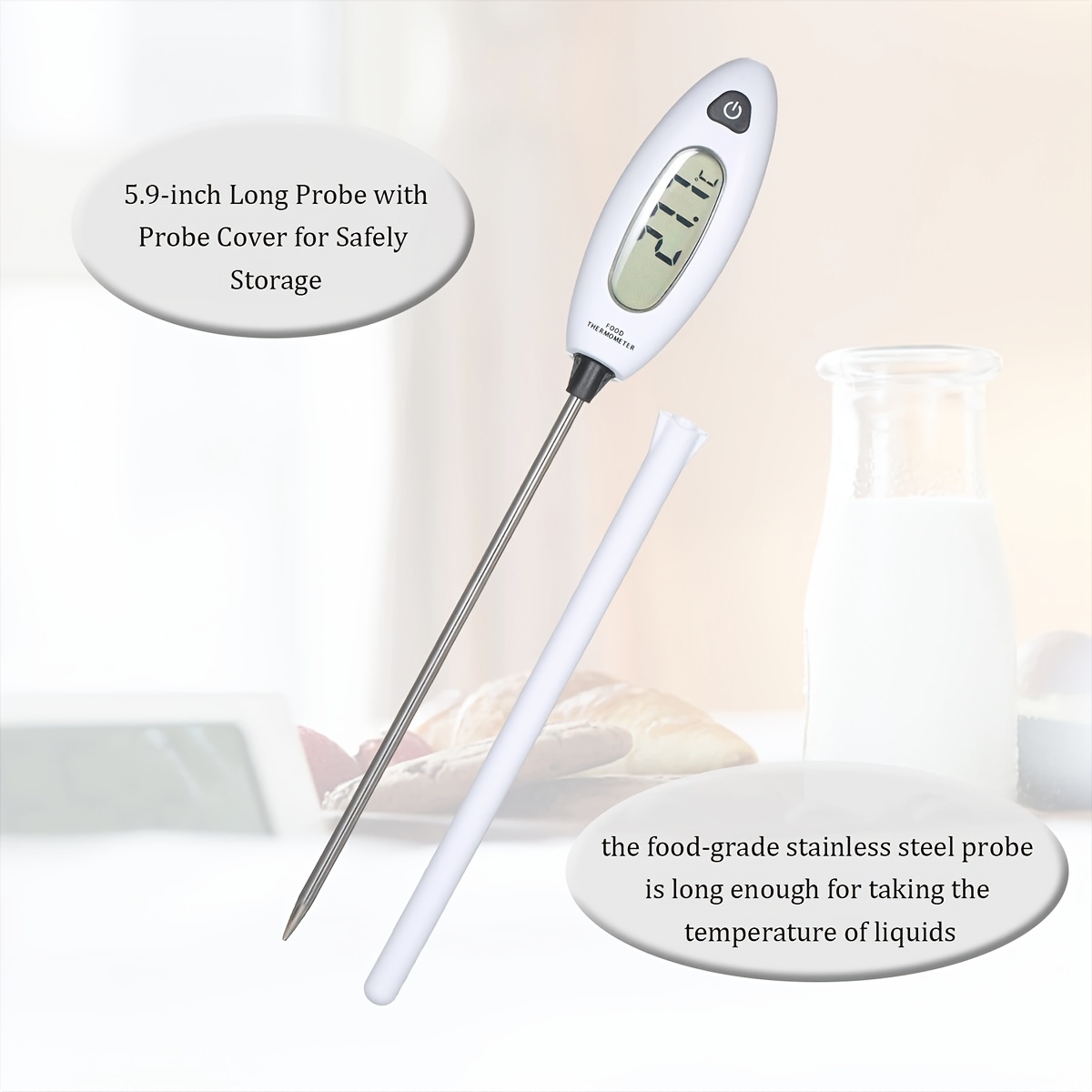 GM1311 Digital BBQ Meat Thermometer Cooking Food Kitchen Probe