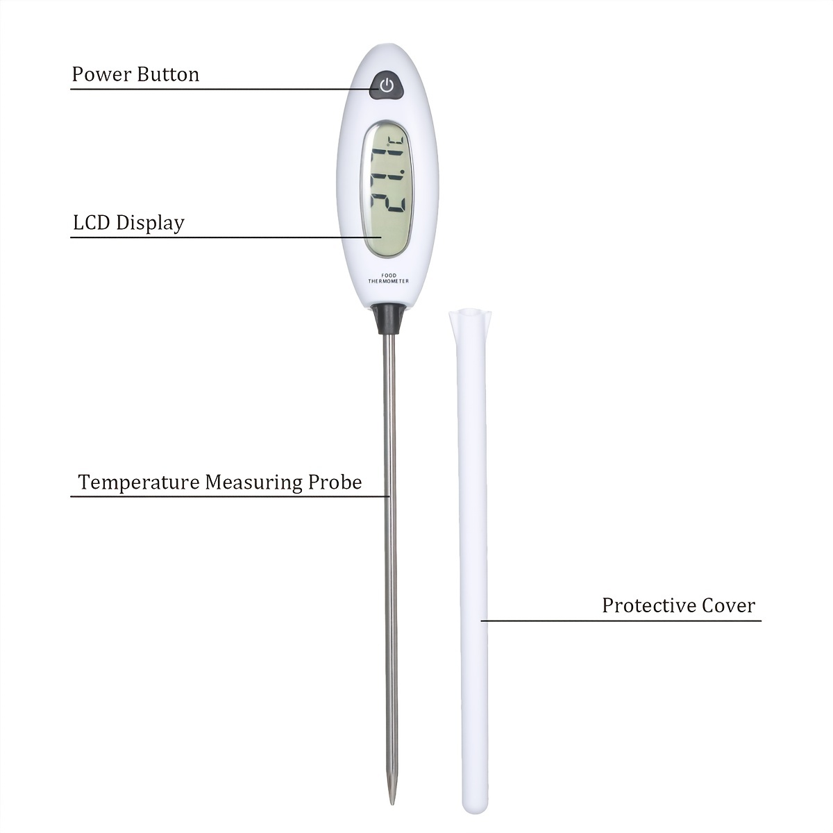 GM1311 Digital BBQ Meat Thermometer Cooking Food Kitchen Probe