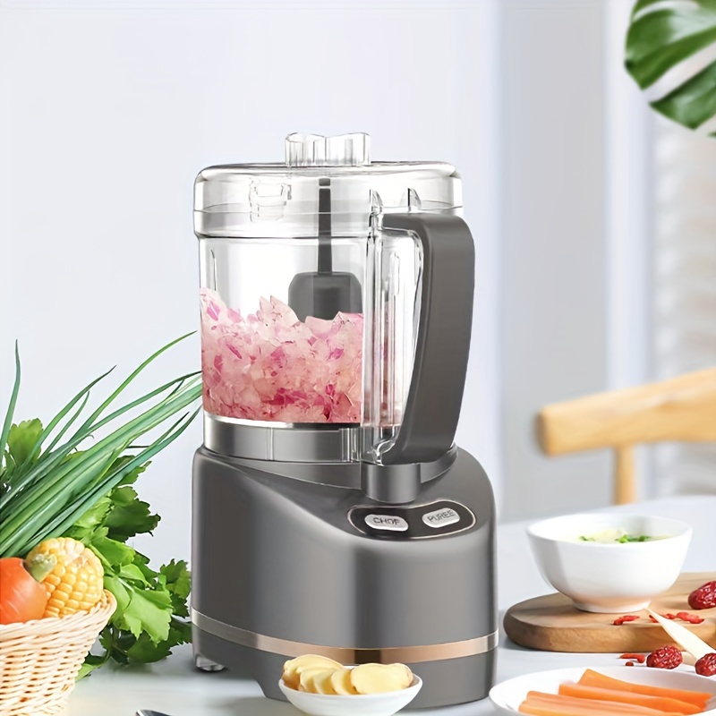  Multi-Functional Manual Food Processor,8 Cup Hand-powered Crank  Chopper,Mincer Blender with Clear Container,for Vegetables Meat Fruits Nuts  Herbs Onions (Without Base): Home & Kitchen