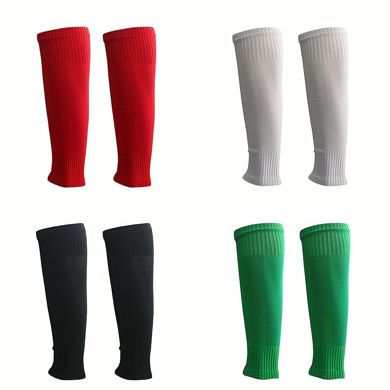 1set Outdoor Sports Thick Gel Cushioned Mid-calf Football Socks With Towel  Sole+ Sock Sleeve+ Shin Guards