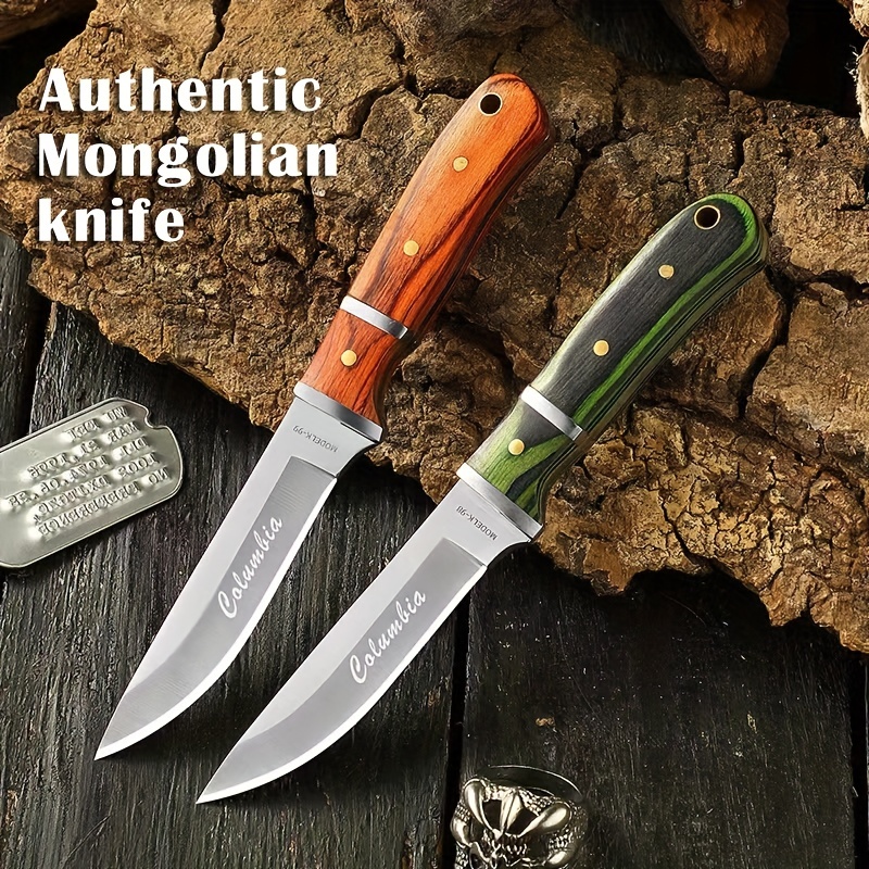 Forged Knife Multi-use 4inch Handmade High Carbon Steel Mongolia hunt  Camping knife Fruit Outdoor Knife Barbecue Butcher Knife