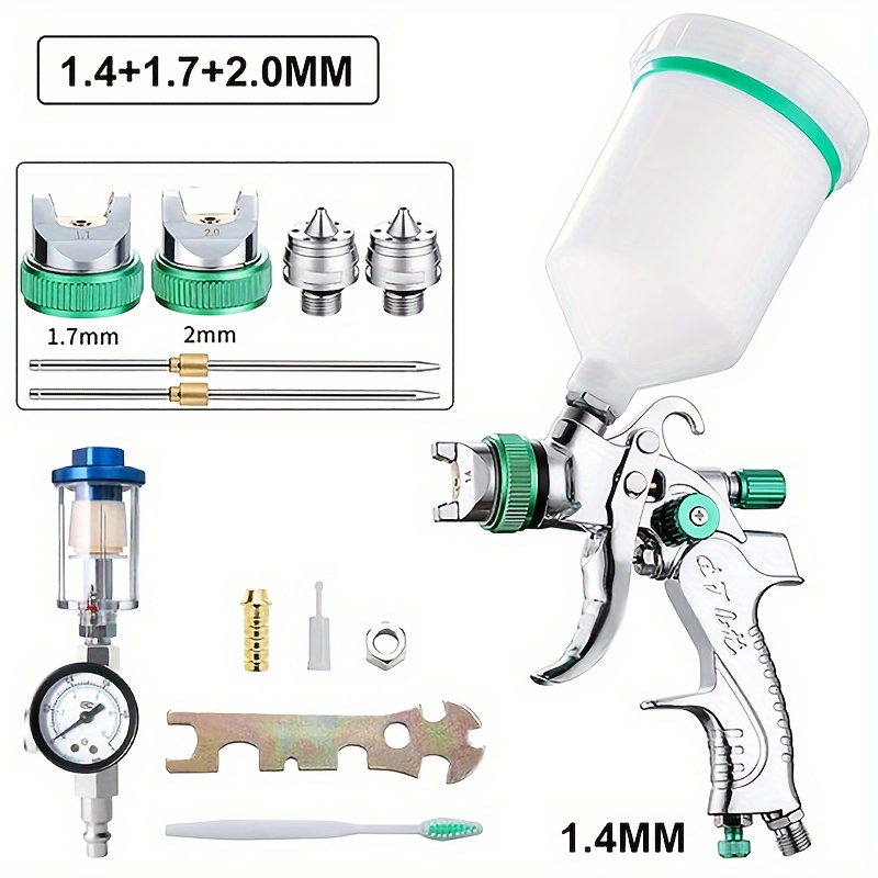 1.2mm Spray Gun Paint Spray Gun MiNi Spray Gun Gravity Feed Paint 250ml Cup MiNi  paint Sprayer with Mixing cup pps No-clean tank