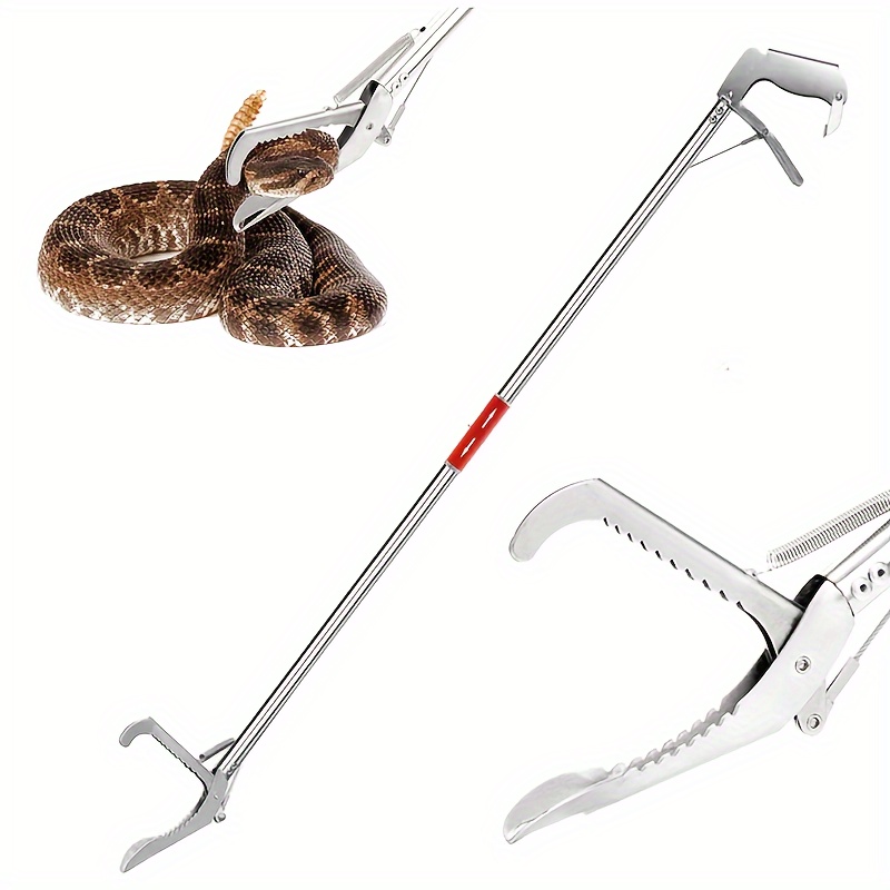 40 Snake Tongs Reptile Grabber Rattle Snake Catcher Wide Jaw Handling Tool