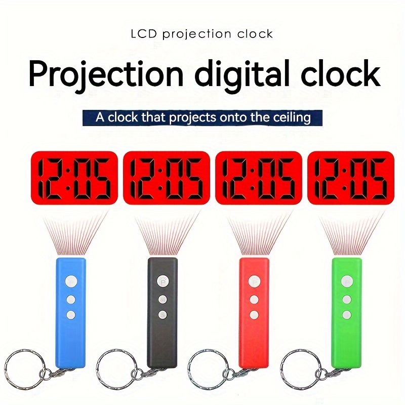 Nuovo orologio di proiezione digitale intelligente rotazione a 180
