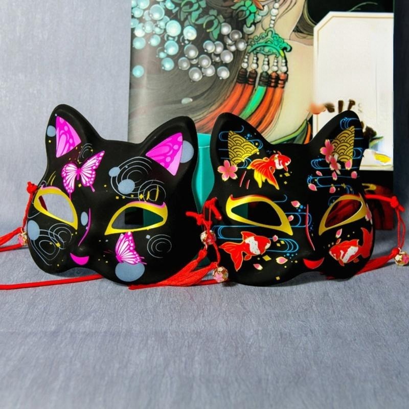 Masks Mask Halloween Cosplay White Cat Up Diy Dress Masquerade Costume  Accessories Therian Party Wolf Blank Unpainted Face Mardi - Beauty &  Fashion Toys - AliExpress